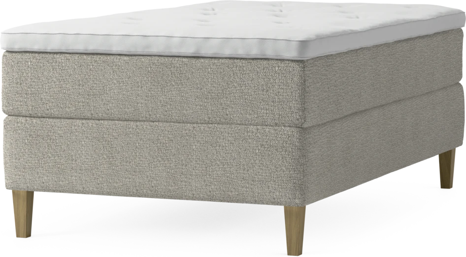 Delux Exclusive - Kontinentalsäng, enkelsäng 120 cm med bäddmadrass och sängben