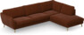 Madison Lux - 3-sits soffa med divan höger - Orange