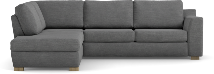 Friday - 2,5-sits soffa med divan vänster - Grå