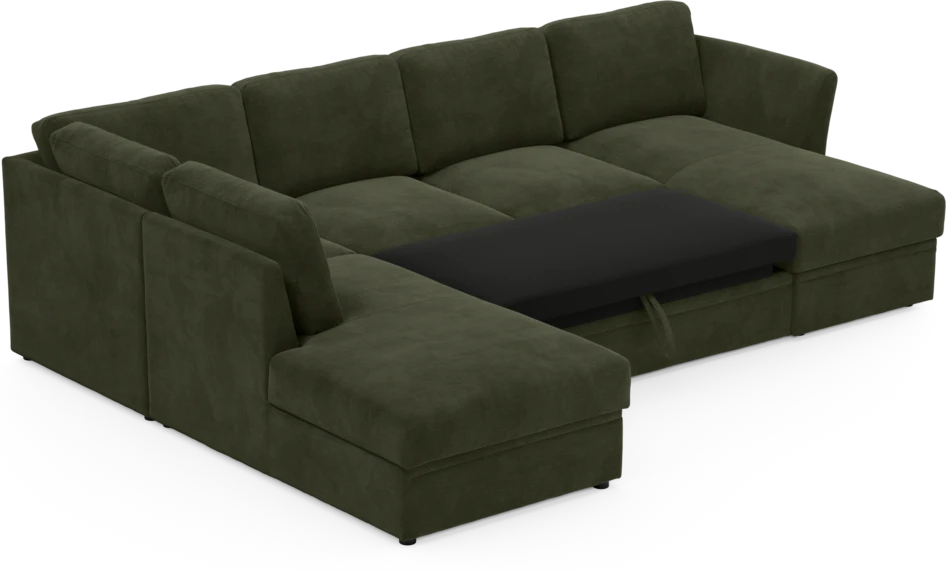 Öland - Bäddsoffa med divan vänster och schäslong höger - Beige