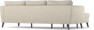 County - 3-sits soffa med flyttbar schäslong - Beige