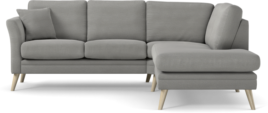 Eden - 2-sits soffa med divan - Grå