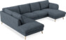 Madison Lux - 2-sits soffa med divan vänster och schäslong höger - Vit