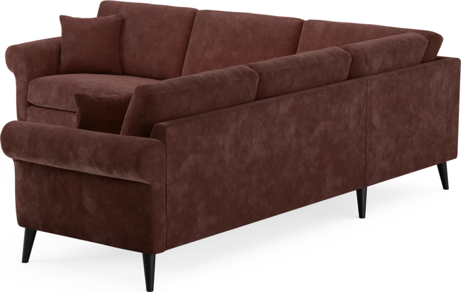 Eden - Hörnsoffa, 2,5+2,5-sits - Röd
