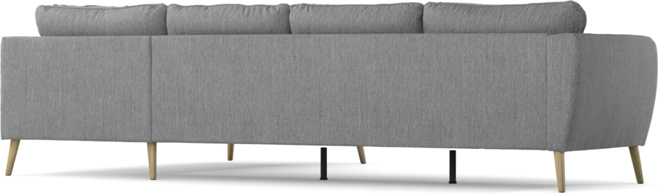 County - 3-sits soffa med divan höger - Grå