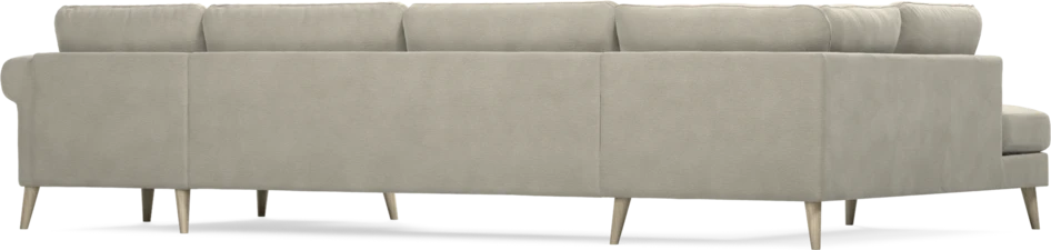 Bridge - 3-sits soffa med divan vänster och schäslong höger - Brun