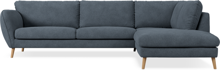 Madison Lux - 3-sits soffa med divan höger - Vit