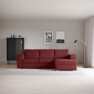 Friday - 3-sits soffa med schäslong höger - Rosa