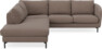 Madison - 2-sits soffa med divan vänster - Brun