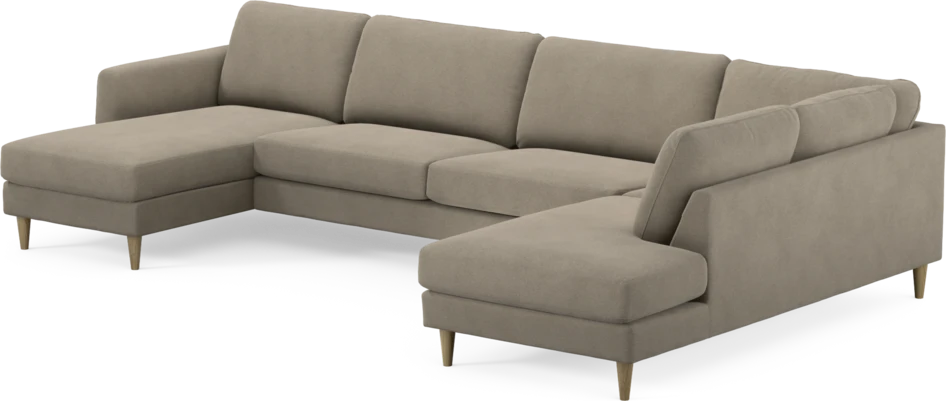 Bridge - 3-sits soffa med schäslong vänster och divan höger - Beige
