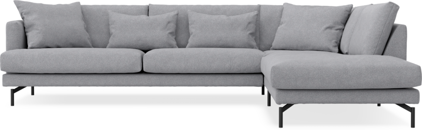 Harper - 3-sits soffa med divan höger - Grå