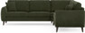 Eden - Hörnsoffa, 2,5+2,5-sits - Grön