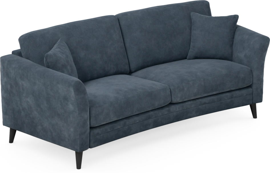 Eden - 2,5-sits soffa svängd - Blå