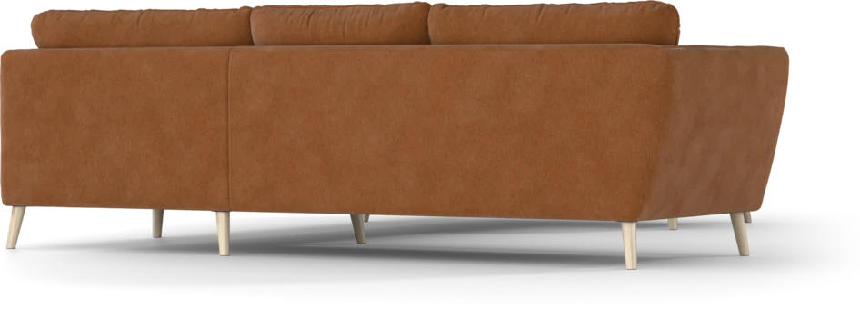 Madison Lux - Hörnsoffa med schäslong höger - Orange