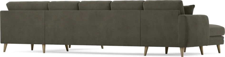 Eden - 3-sits soffa med schäslong vänster och divan höger - Grå