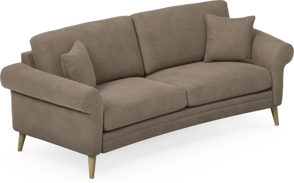 Eden - 2,5-sits soffa svängd - Brun