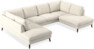 Madison Lux - 2-sits soffa med divan vänster och höger - Vit