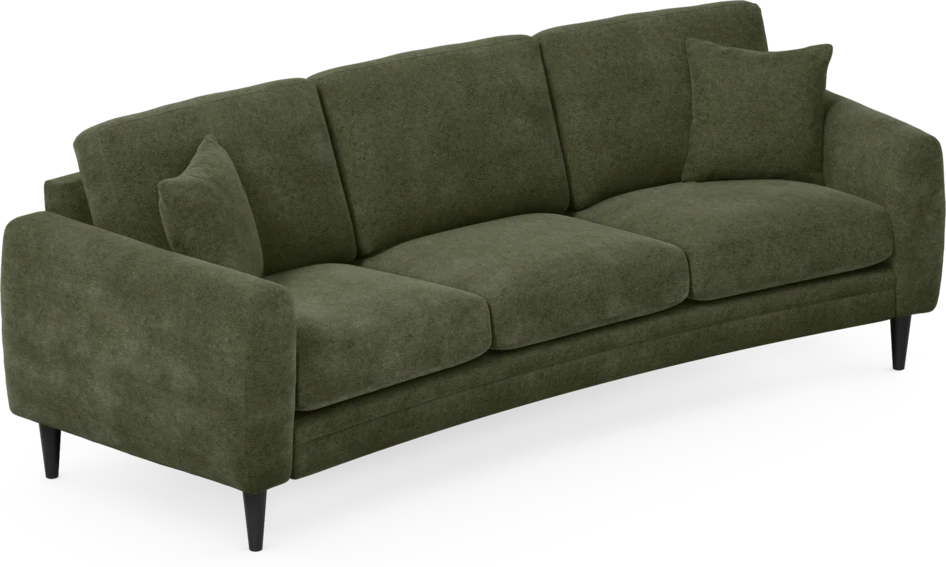 Eden - 3-sits soffa svängd - Grön