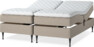 Delux Sense - Ställbar säng, dubbelsäng med bäddmadrass - Beige