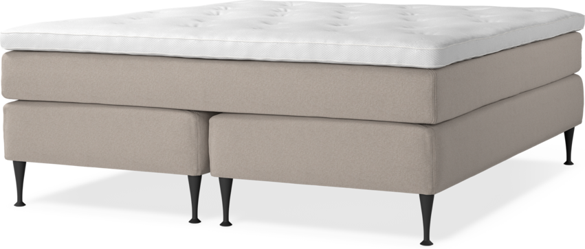 Delux Sense - Kontinentalsäng, dubbelsäng med bäddmadrass - Beige