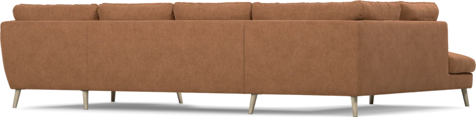 Madison - 2-sits soffa med divan vänster och schäslong höger - Orange