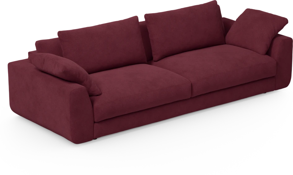 Amie - 4-sits soffa - Röd
