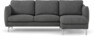 Madison Lux - 2-sits soffa med schäslong höger - Vit