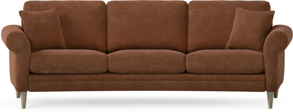 Eden - 3-sits soffa svängd - Orange