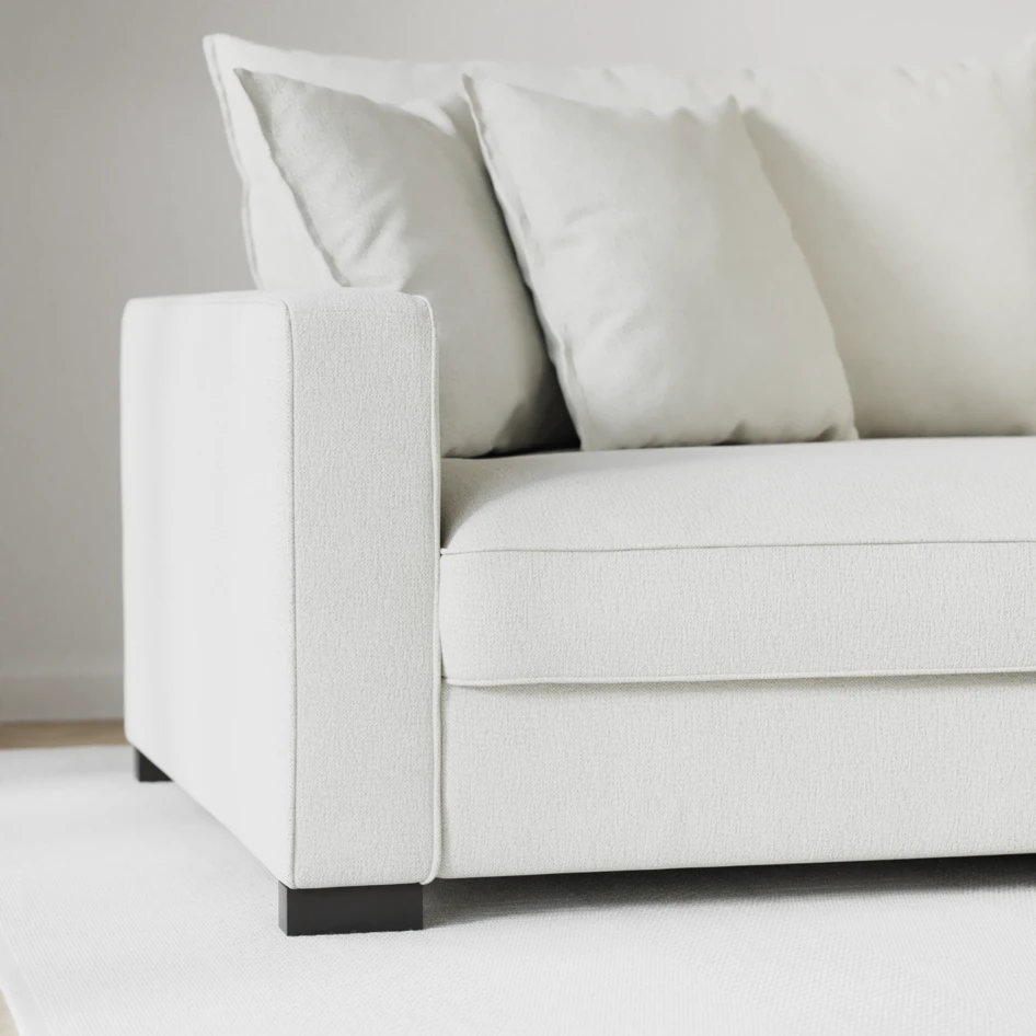 Rossi - 3-sits soffa - Vit