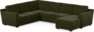 Friday - Hörnsoffa, 2+3-sits med schäslong höger - Grön
