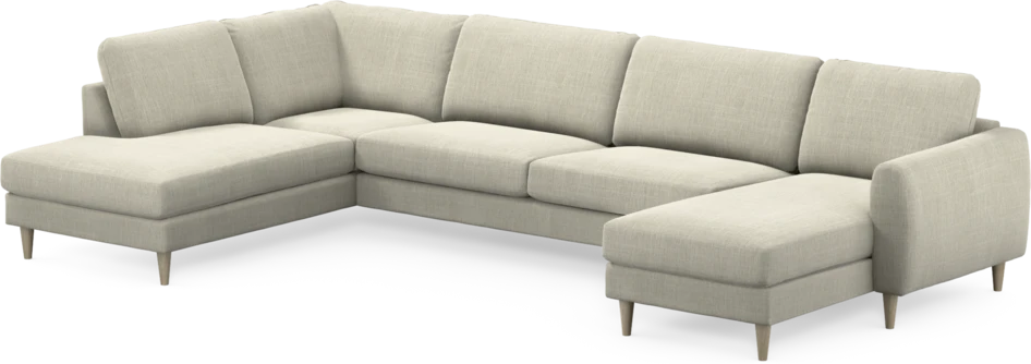 Bridge - 3-sits soffa med divan vänster och schäslong höger - Beige