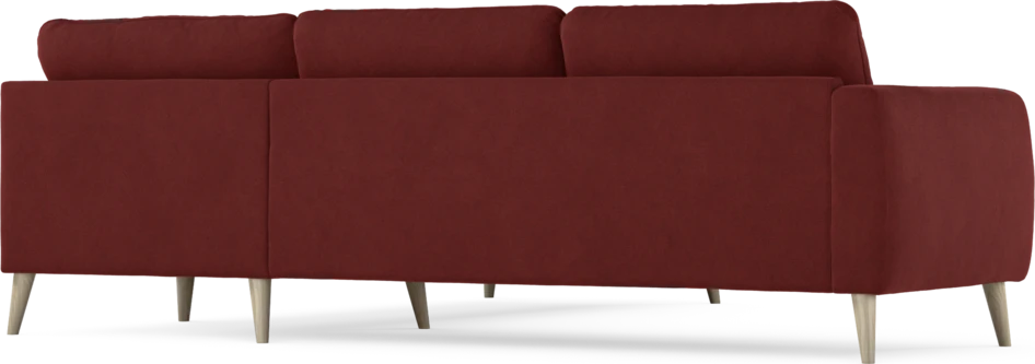 Bridge - Hörnsoffa, 2+2-sits - Röd