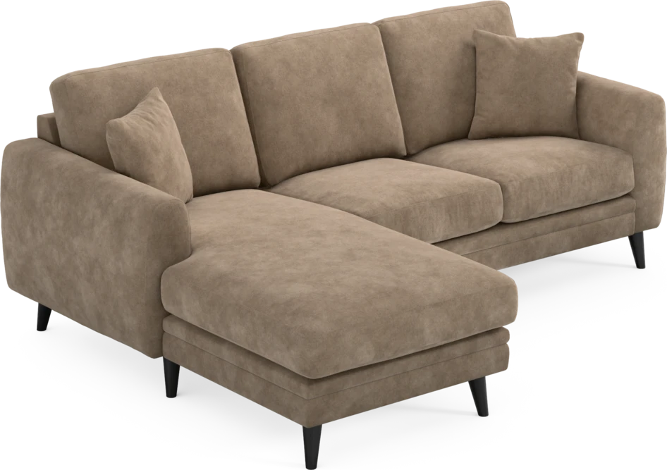 Eden - 2-sits soffa med schäslong - Beige