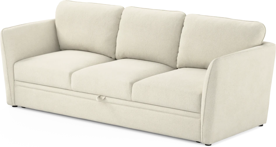 Öland - Bäddsoffa 3-sits, längsbäddad - Vit