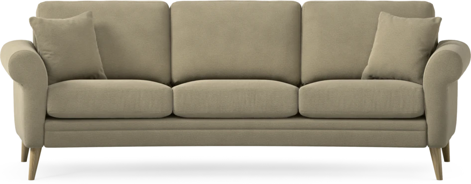 Eden - 3-sits soffa svängd - Beige