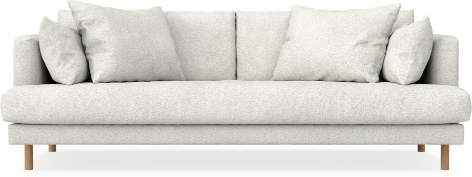 Harper - 3-sits soffa, hel dyna - Vit