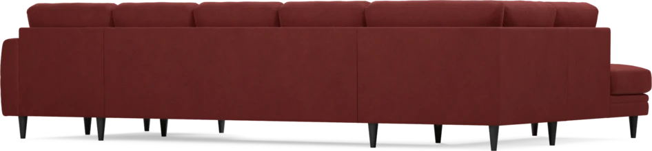 Eden - 3-sits soffa med divan vänster och schäslong höger - Röd