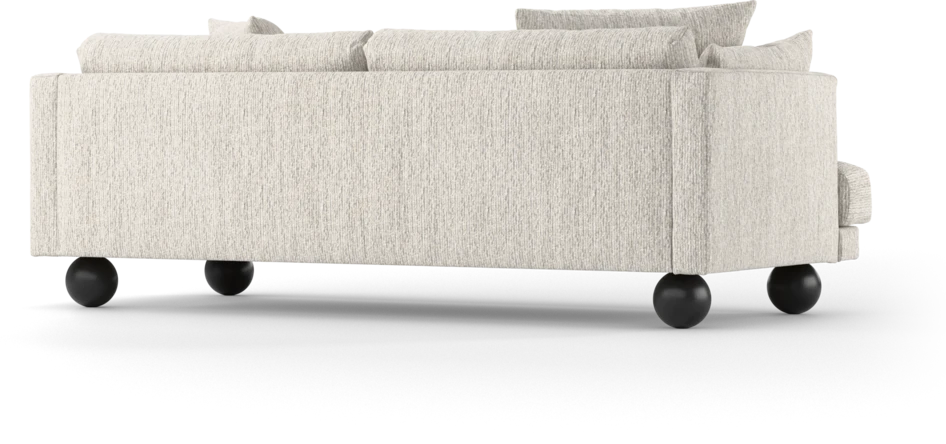 Harper - 3-sits soffa, hel dyna - Grå