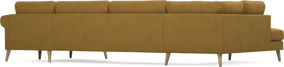 Bridge - 3-sits soffa med divan vänster och schäslong höger - Gul