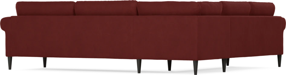 Bridge - Hörnsoffa, 2+3-sits - Röd