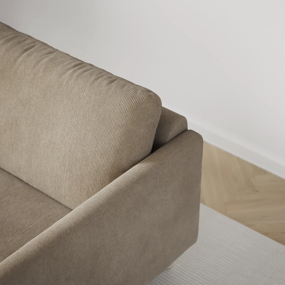 Madison - 2-sits soffa med divan vänster och schäslong höger - Beige