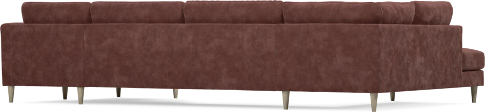 Bridge - 3-sits soffa med divan vänster och schäslong höger - Röd