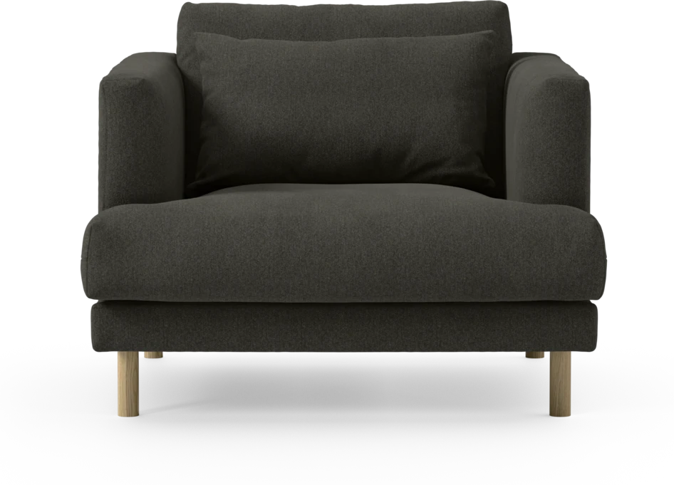 Harper - Fåtölj, 75 cm - Grå