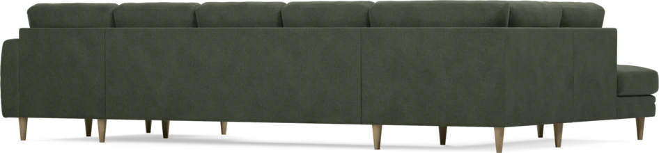 Eden - 3-sits soffa med divan vänster och schäslong höger - Grön