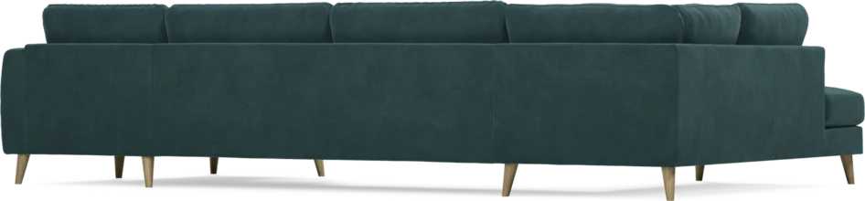 Bridge - 3-sits soffa med divan vänster och schäslong höger - Blå