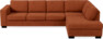 Nevada - 3-sits soffa med divan höger - Röd