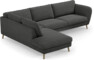 Madison - 3-sits soffa med divan vänster - Grå