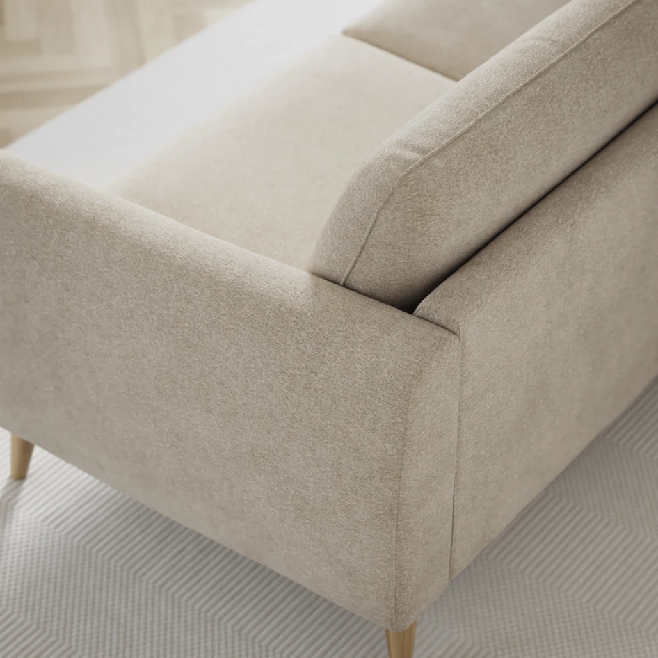 Bridge - 3-sits soffa med divan vänster och schäslong höger - Beige