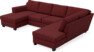 Friday - 3-sits soffa med schäslong vänster och divan höger - Rosa