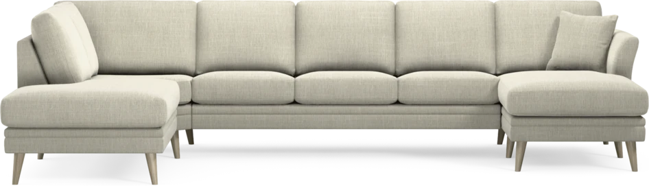 Eden - 3-sits soffa med divan vänster och schäslong höger - Beige